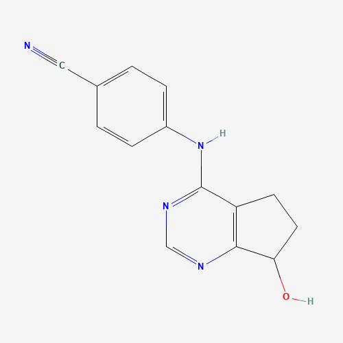 105365-76-2 4-(7-Hydroxy-6,7-dihydro-5H-cyclopenta-[d]pyrimidin-4-ylamino)benzonitrile chemical structure