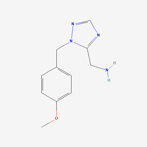 199014-16-9 (1-(4-Methoxybenzyl)-1H-1,2,4-triazol-5-yl)-methanamine chemical structure