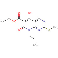 76360-85-5 Ethyl 5-hydroxy-2-(methylthio)-7-oxo-8-propyl-7,8-dihydropyrido[2,3-d]pyrimidine-6-carboxylate chemical structure
