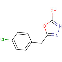 34547-04-1 5-[(4-Chlorophenyl)methyl]-1,3,4-oxadiazol-2-ol chemical structure