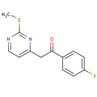 217661-99-9 1-(4-Fluorophenyl)-2-[2-(methylsulfanyl)pyrimidin-4-yl]ethan-1-one chemical structure
