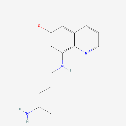 525-61-1 N1-(6-Methoxy-8-quinolinyl)-1,4-pentanediamine chemical structure