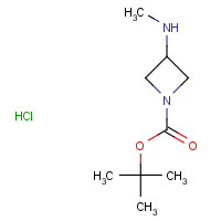 454703-20-9 1-Boc-3-(methylamino)azetidine hydrochloride chemical structure