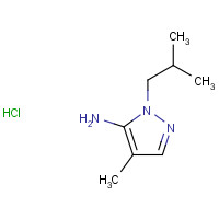 3702-15-6 1-Isobutyl-4-methyl-1H-pyrazol-5-amine hydrochloride chemical structure
