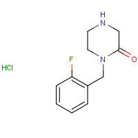 893747-85-8 1-(2-Fluorobenzyl)piperazin-2-one hydrochloride chemical structure