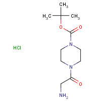 352359-09-2 tert-Butyl 4-glycylpiperazine-1-carboxylate hydrochloride chemical structure