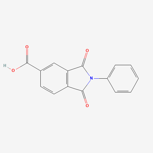 4649-27-8 1,3-Dioxo-2-phenylisoindoline-5-carboxylic acid chemical structure