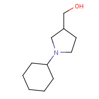 100049-71-6 (1-Cyclohexylpyrrolidin-3-yl)methanol chemical structure