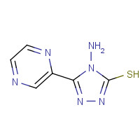 124991-69-1 4-Amino-5-pyrazin-2-yl-4H-1,2,4-triazole-3-thiol chemical structure