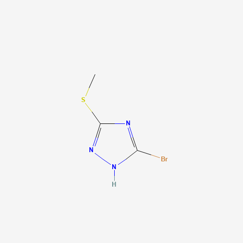 15777-62-5 5-Bromo-3-(methylthio)-1H-1,2,4-triazole chemical structure
