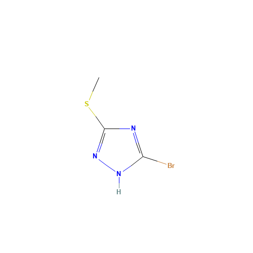 15777-62-5 5-Bromo-3-(methylthio)-1H-1,2,4-triazole chemical structure