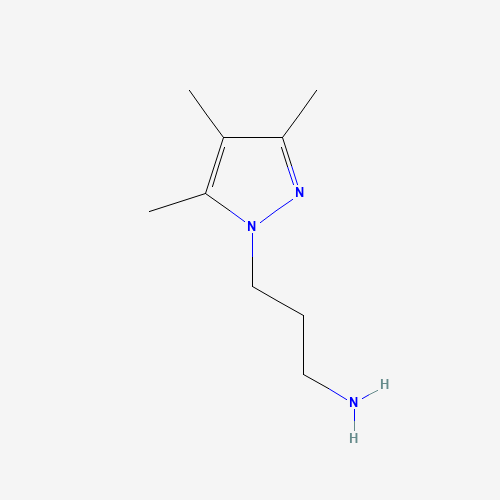 69980-77-4 [3-(3,4,5-Trimethyl-1H-pyrazol-1-yl)propyl]amine chemical structure