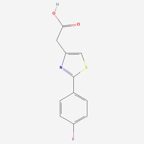 17969-24-3 [2-(4-Fluorophenyl)-1,3-thiazol-4-yl]acetic acid chemical structure