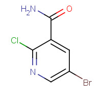 75291-85-9 5-Bromo-2-chloropyridine-3-carboxamide chemical structure