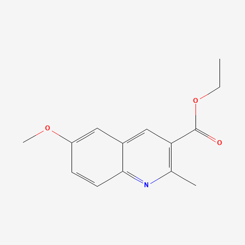 86210-92-6 Ethyl 6-methoxy-2-methylquinoline-3-carboxylate chemical structure