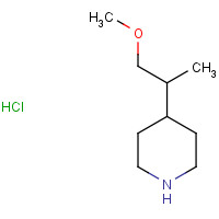 1209587-37-0 4-(2-Methoxy-1-methylethyl)piperidine hydrochloride chemical structure