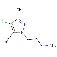 956786-61-1 [3-(4-Chloro-3,5-dimethyl-1H-pyrazol-1-yl)propyl]-amine chemical structure