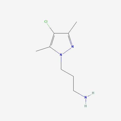 956786-61-1 [3-(4-Chloro-3,5-dimethyl-1H-pyrazol-1-yl)propyl]-amine chemical structure