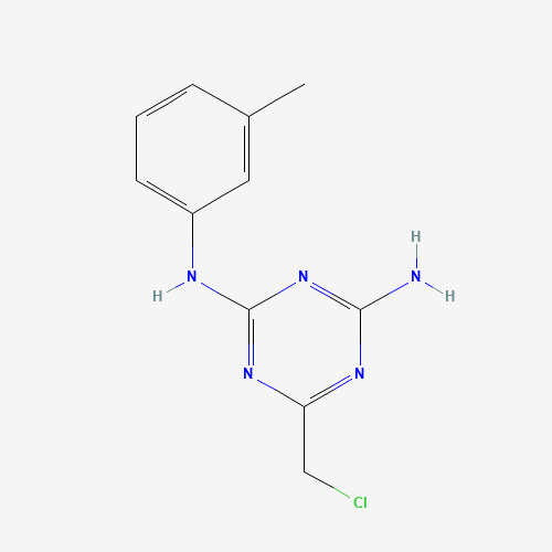 573950-75-1 6-(Chloromethyl)-N-(3-methylphenyl)-1,3,5-triazine-2,4-diamine chemical structure