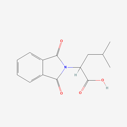 19506-89-9 2-(1,3-Dioxo-1,3-dihydro-2H-isoindol-2-yl)-4-methylpentanoic acid chemical structure