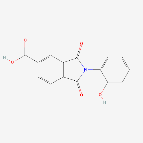 312746-96-6 2-(2-Hydroxyphenyl)-1,3-dioxoisoindoline-5-carboxylic acid chemical structure