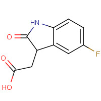 915920-32-0 (5-Fluoro-2-oxo-2,3-dihydro-1H-indol-3-yl)-acetic acid chemical structure
