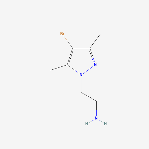 562815-07-0 [2-(4-Bromo-3,5-dimethyl-1H-pyrazol-1-yl)ethyl]-amine chemical structure
