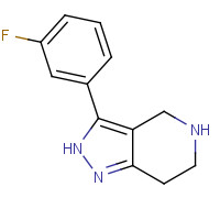 916423-50-2 3-(3-Fluorophenyl)-4,5,6,7-tetrahydro-2H-pyrazolo[4,3-c]pyridine chemical structure