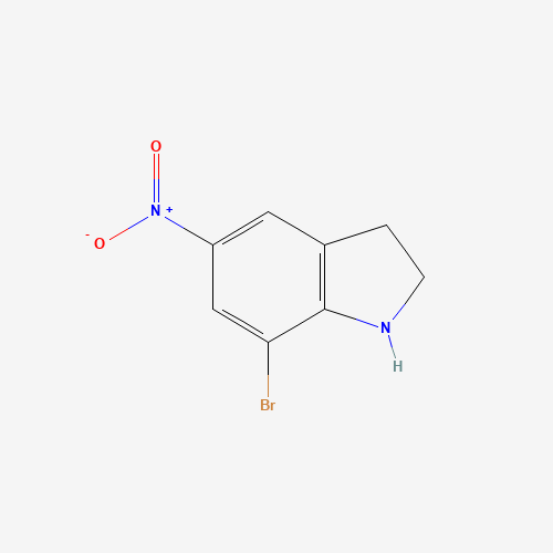 87240-06-0 7-Bromo-5-nitroindoline chemical structure