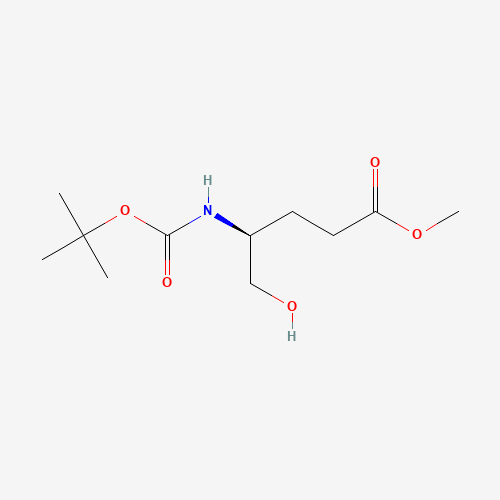 126587-35-7 (S)-Methyl 4-[(tert-butoxycarbonyl)amino]-5-hydroxypentanoate chemical structure