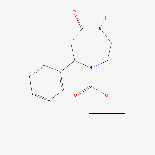 220898-16-8 tert-Butyl 5-oxo-7-phenyl-1,4-diazepane-1-carboxylate chemical structure