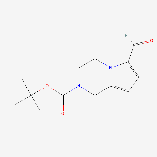 1174068-79-1 tert-Butyl 6-formyl-3,4-dihydro-1H-pyrrolo[1,2-a]pyrazine-2-carboxylate chemical structure