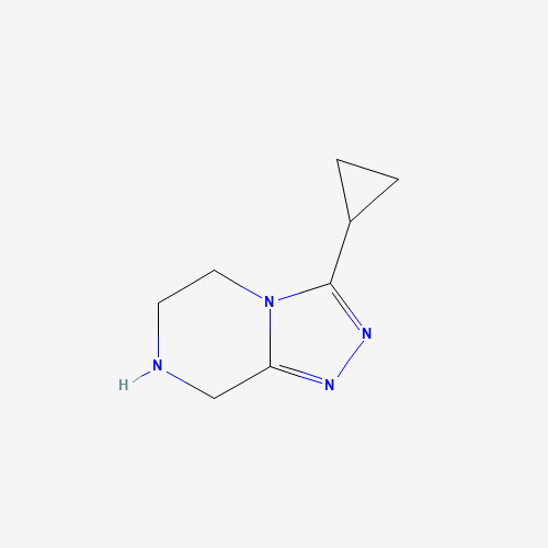 945262-32-8 3-Cyclopropyl-5,6,7,8-tetrahydro-[1,2,4]triazolo[4,3-a]pyrazine chemical structure