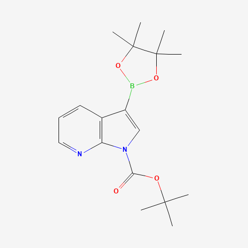 942070-47-5 tert-Butyl 3-(4,4,5,5-tetramethyl-1,3,2-dioxaborolan-2-yl)-1H-pyrrolo[2,3-b]pyridine-1-carboxylate chemical structure