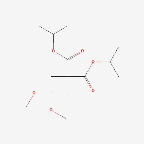 115118-68-8 Diisopropyl 3,3-dimethoxycyclobutane-1,1-dicarboxylate chemical structure