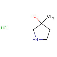 921592-91-8 3-Hydroxy-3-methylpyrrolidine hydrochloride chemical structure