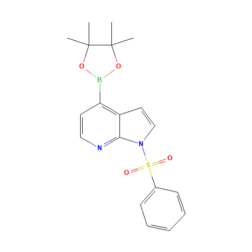 942919-24-6 1-Phenylsulfonyl-7-azaindole-4-boronic acid pinacol ester chemical structure
