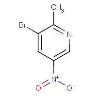 186593-42-0 3-Bromo-2-methyl-5-nitro-pyridine chemical structure