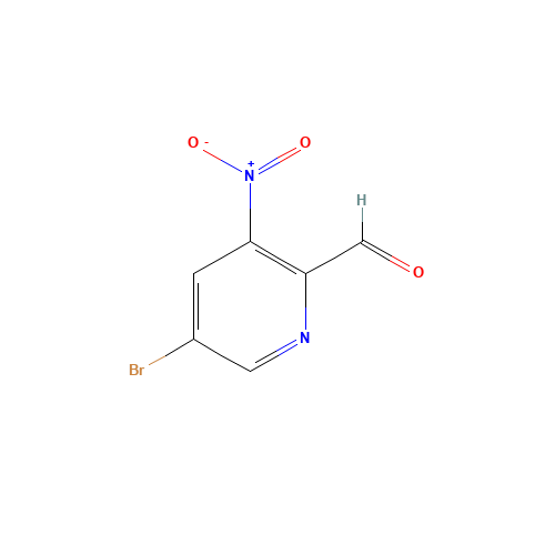 1086838-46-1 5-Bromo-3-nitropyridine-2-carbaldehyde chemical structure