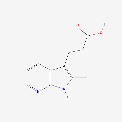 18502-18-6 3-(2-Methyl-1H-pyrrolo[2,3-b]pyridin-3-yl)propanoic acid chemical structure