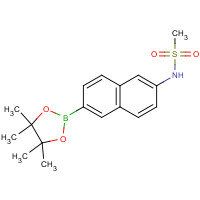 1132940-88-5 N-(6-(4,4,5,5-Tetramethyl-1,3,2-dioxaborolan-2-yl)naphthalen-2-yl)methanesulfonamide chemical structure