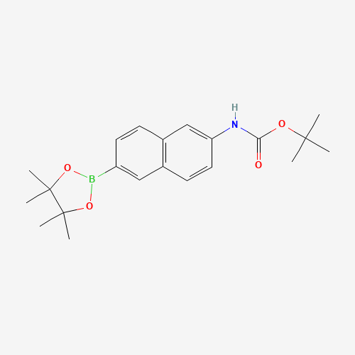 1312611-41-8 tert-Butyl 6-(4,4,5,5-tetramethyl-1,3,2-dioxaborolan-2-yl)-naphthalen-2-ylcarbamate chemical structure