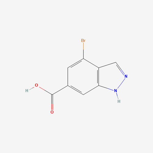 885523-43-3 4-Bromo-6-(1H)-indazole carboxylic acid chemical structure