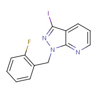 1313738-72-5 1-(2-Fluorobenzyl)-3-iodo-1H-pyrazolo[3,4-b]pyridine chemical structure