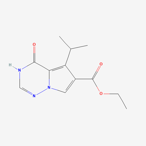 651744-40-0 Ethyl 4-hydroxy-5-isopropylpyrrolo[1,2-f][1,2,4]triazine-6-carboxylate chemical structure