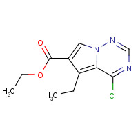 310442-94-5 Ethyl 4-chloro-5-ethylpyrrolo[2,1-f][1,2,4]triazine-6-carboxylate chemical structure