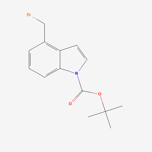 220499-13-8 tert-Butyl 4-(bromomethyl)indole-1-carboxylate chemical structure