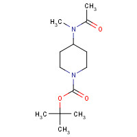 197727-57-4 tert-Butyl 4-[acetyl(methyl)amino]-piperidine-1-carboxylate chemical structure