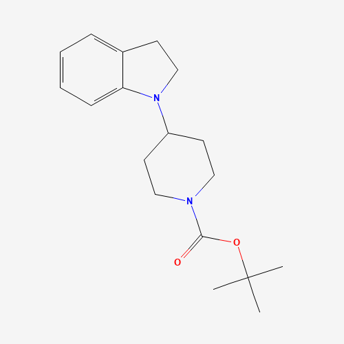 400828-91-3 tert-Butyl 4-indolin-1-ylpiperidine-1-carboxylate chemical structure