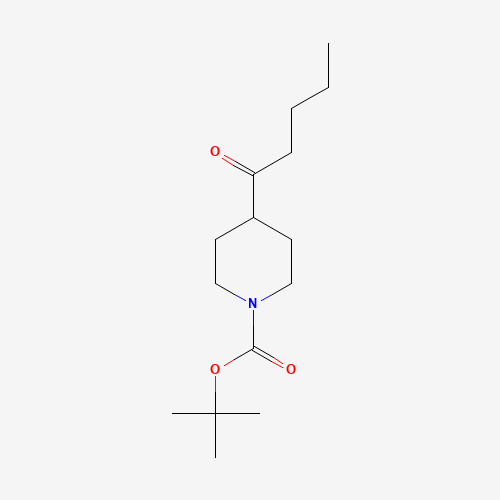1198286-46-2 tert-Butyl 4-pentanoylpiperidine-1-carboxylate chemical structure